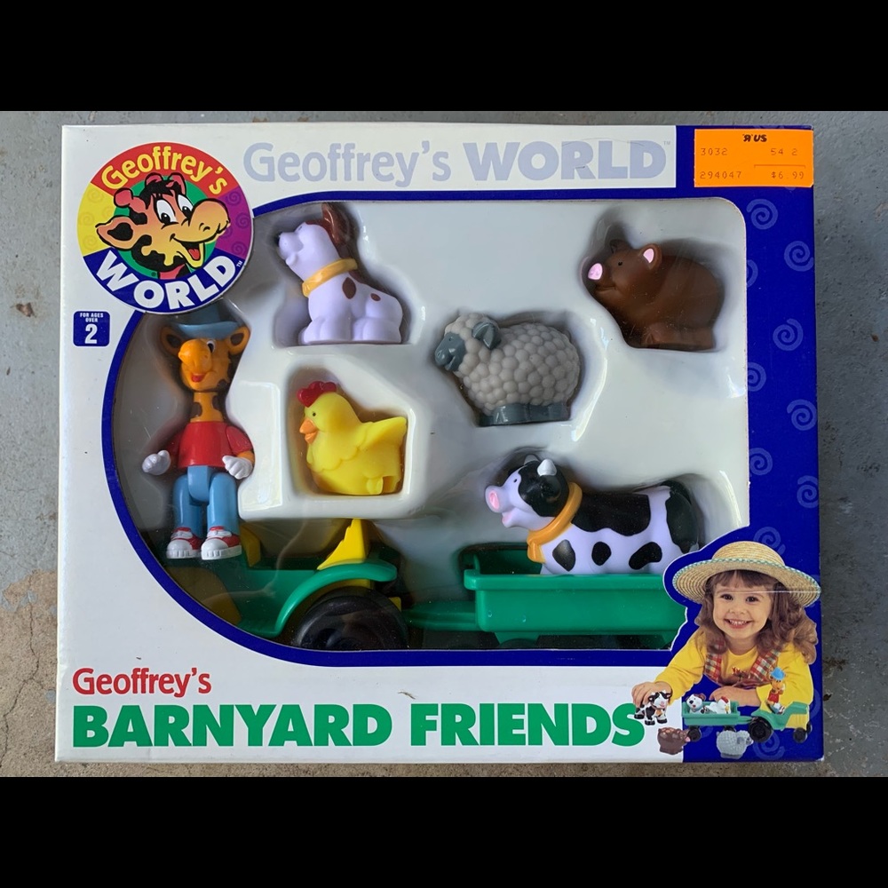 1997 Geoffrey’s Barnyard Friends toy set
